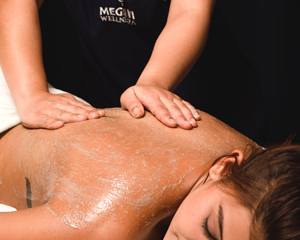 Body massage with Scrub
